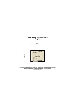 Floorplan - Lange Nering 178, 8302 EG Emmeloord